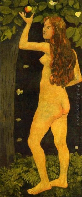 Eva Picking Apple Eva Picking Apple