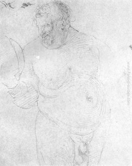 Uomo nudo con specchio Uomo nudo con specchio