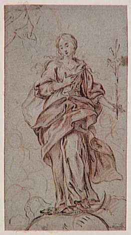 L'Immacolata Concezione e le teste delineato L'Immacolata Concezione e le teste delineato