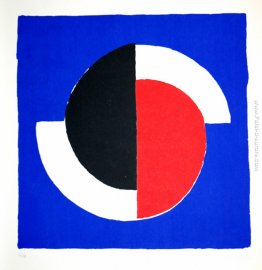 Composizione rosso, blu, nero, bianco Composizione rosso, blu, nero, bianco