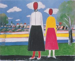 Due figure in un paesaggio Due figure in un paesaggio