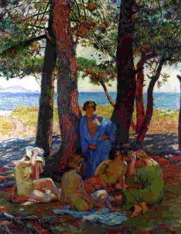 Bagnanti sotto i pini by the Sea Bagnanti sotto i pini by the Sea