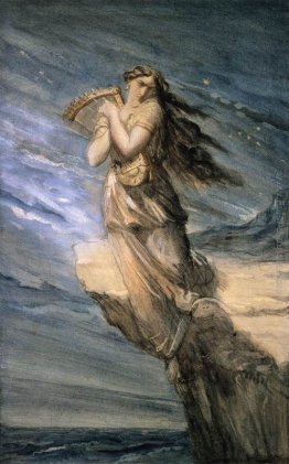 Saffo Saltando nel mare dal Leucadian Promontorio Saffo Saltando nel mare dal Leucadian Promontorio
