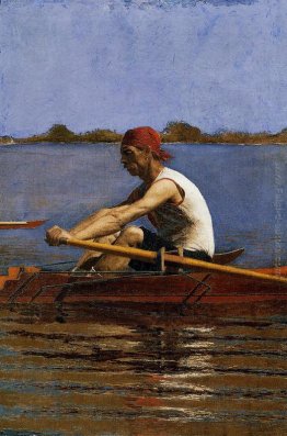 John Biglin in un singolo Scull John Biglin in un singolo Scull