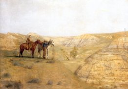 Pittura Cowboys nelle Bad Lands Pittura Cowboys nelle Bad Lands