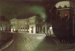 La stazione ferroviaria orientale di notte La stazione ferroviaria orientale di notte