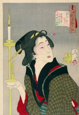 Guardando sete - l'aspetto di una città Geisha, un Bargirl nel A Guardando sete - l'aspetto di una città Geisha, un Bargirl nel A