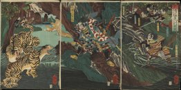Kato Kiyomasa caccia tigri in Corea durante la guerra Imjim Kato Kiyomasa caccia tigri in Corea durante la guerra Imjim