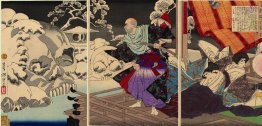 Taira no Kiyomori vede i crani delle sue vittime Taira no Kiyomori vede i crani delle sue vittime