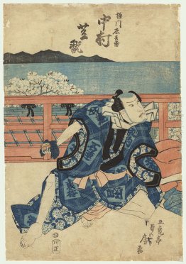 Uomo sorpreso su una veranda Uomo sorpreso su una veranda