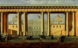Veduta del Palazzo Anichkov dal fiume Fontanka Veduta del Palazzo Anichkov dal fiume Fontanka