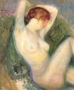 Nude in sedia verde Nude in sedia verde