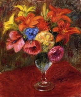 Papaveri, gigli e fiori blu Papaveri, gigli e fiori blu