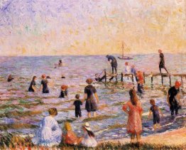 Balneazione a Bellport, Long Island Balneazione a Bellport, Long Island
