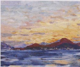 Montagne e mare al tramonto Montagne e mare al tramonto