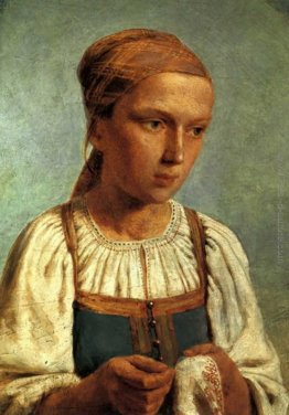 Una contadina con ricamo Una contadina con ricamo