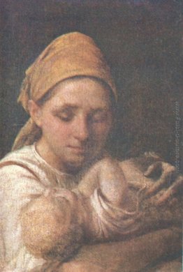 Una Contadina con un bambino Una Contadina con un bambino