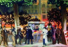 Paris Boulevard di notte Paris Boulevard di notte