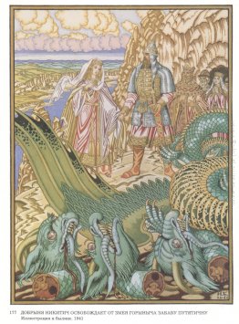 Illustrazione per l'epica "Dobrynya Nikitich e Zmey Gorynych" Illustrazione per l'epica "Dobrynya Nikitich e Zmey Gorynych"