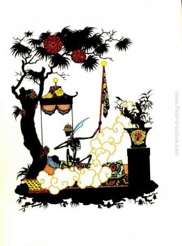Illustrazione di 'Nightingale' di Hans Christian Andersen Illustrazione di 'Nightingale' di Hans Christian Andersen