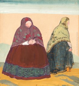Schizzo di costumi per "favola dello zar Saltan" Schizzo di costumi per "favola dello zar Saltan"