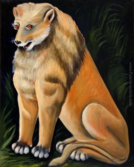 Seduto leone giallo Seduto leone giallo