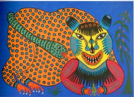 Mentre questo veleno Bestia bevande, un serpente succhia il suo Mentre questo veleno Bestia bevande, un serpente succhia il suo