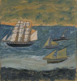 Tre alberi Barque con tre piccole navi Tre alberi Barque con tre piccole navi