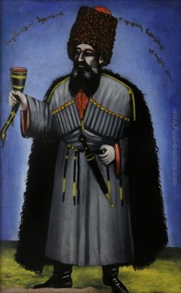 L'uomo con un corno per bere vino (Ritratto di Meliton Chkheidze L'uomo con un corno per bere vino (Ritratto di Meliton Chkheidze