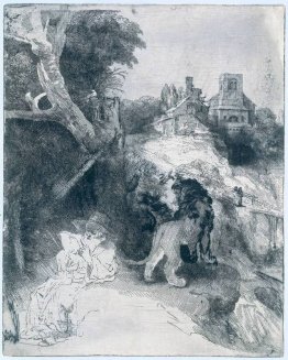San Girolamo in un paesaggio italiano San Girolamo in un paesaggio italiano
