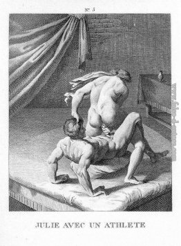 Julie con un atleta Julie con un atleta