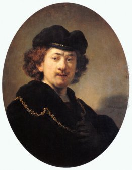 Autoritratto con cappello e catena d'oro Autoritratto con cappello e catena d'oro