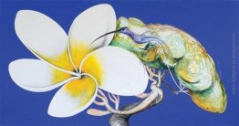 Frangipani e Humming Bird - giapponese: Estate Frangipani e Humming Bird - giapponese: Estate