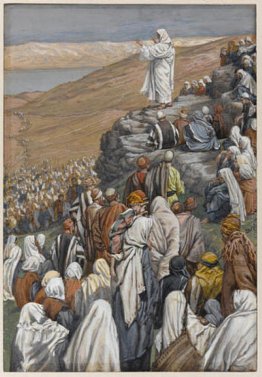 Il discorso della montagna, illustrazione per 'La vita di Cristo