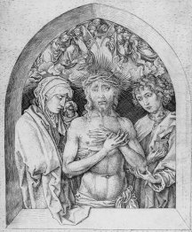 L'Uomo dei dolori con la Vergine Maria e San Giovanni Evangelist
