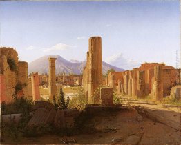 Il Forum, Pompei, con il Vesuvio sullo Distanza