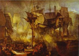 La battaglia di Trafalgar, come si vede dalla Mizen Starboard Su