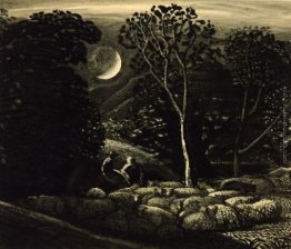 Moonlight, un paesaggio con le pecore