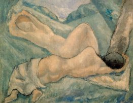 Donne nude in un paesaggio