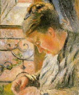 Ritratto di Madame Pissarro cucito nei pressi di una finestra