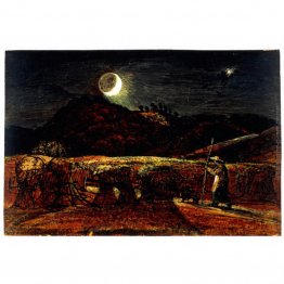 Un Cornfield by Moonlight con la Stella della Sera