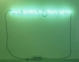 Cinque parole in verde Neon