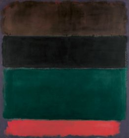 Untitled (Red-Brown, il nero, verde, rosso)