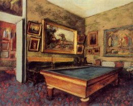 La sala da biliardo a Menil-Hubert