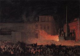 Manifestazione politica a Roma nel 1846