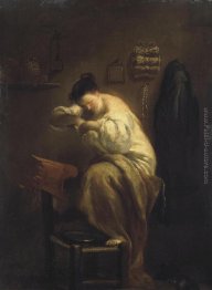 La donna cerca di pulci