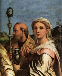 Santa Cecilia con Santi (particolare)
