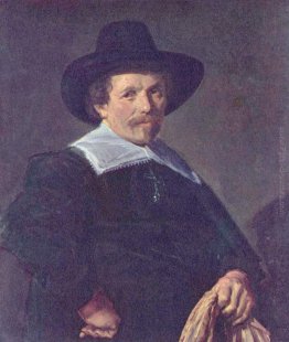 Ritratto di un uomo che tiene Guanti