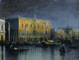 Piogge a Palazzo Venezia al chiaro di luna