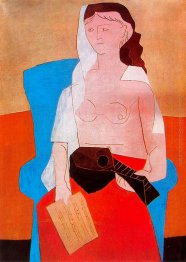 Donna con mandolino